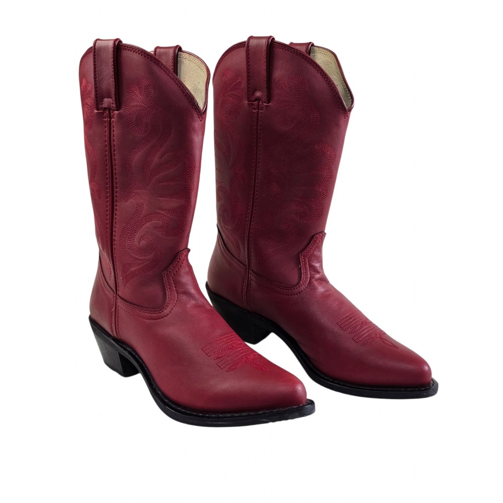 Durango RD4105 Womens Western Boots Red Leather Pointed Toe Size 9.5M